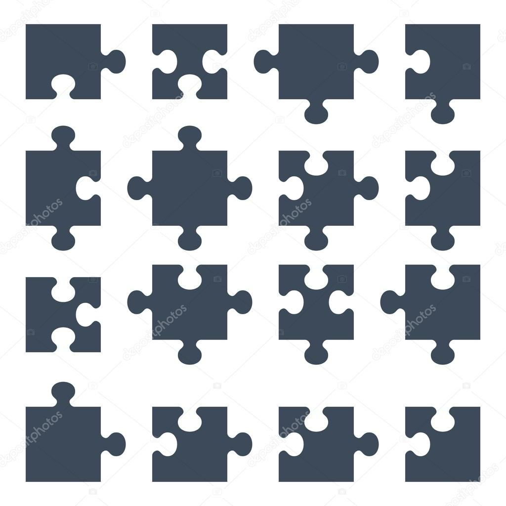 set of puzzle pieces