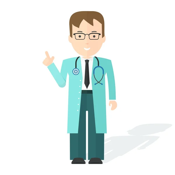 Doctor vector characner — Stock Vector