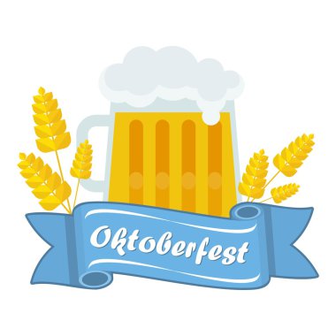Oktoberfest vektör logosu