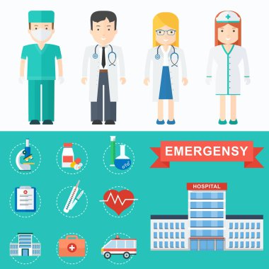 Doktor ve hastane malzeme