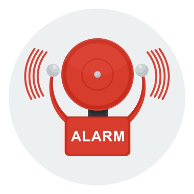 vektör yangın alarm