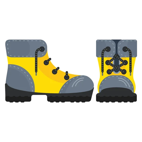 Vector yellow boots — Stock Vector