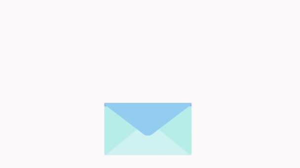 Email Infographie Pictogramme. Stratégie, gestion et marketing. — Video