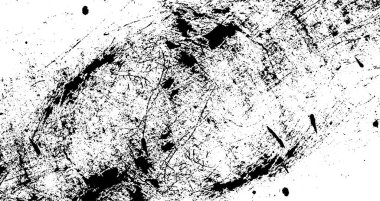 Grunge 'un geçmişi. Beyaz bir duvarda siyah çizikler. Pis grunge.