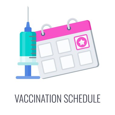 Öncelikli nüfus için aşı takvimi. Şırınga ve doz aşı