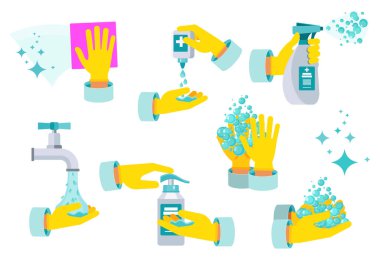 Dezenfeksiyon için antiseptik. El hijyeni..