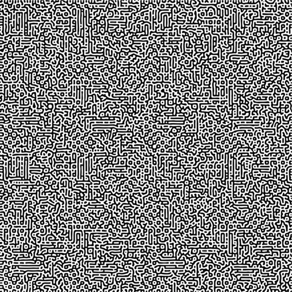 Циклический симметричный многомасштабный шаблон Тьюринга. Монохромная текстура — стоковый вектор