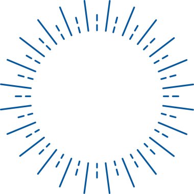 Klasik yıldız ışını rozeti, logo veya ödül simgesi.