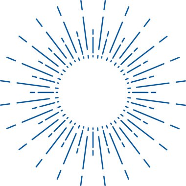 Klasik yıldız ışını rozeti, logo veya ödül simgesi.