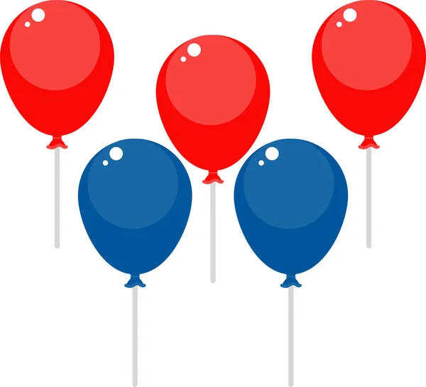 Jour de l'indépendance des États-Unis icône vectorielle plat. Fête du 4 juillet. — Image vectorielle