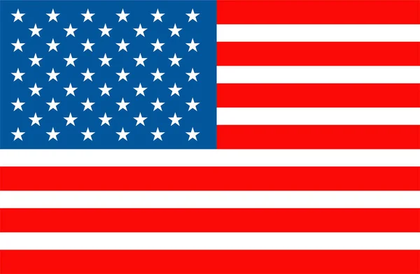 Американський прапор. День незалежності США Плоский вектор ікони. — стоковий вектор