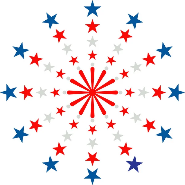 Плоска векторна ікона. День незалежності США. Четверте липня. — стоковий вектор