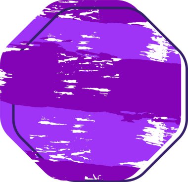 Mürekkep damlası. Yuvarlak, yırtık pırtık mürekkep lekesi. Vektör illüstrasyonu.