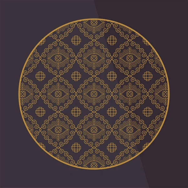 중국 장식 요소. 틀, 무늬가 있는 테두리 혹은 타일. — 스톡 벡터