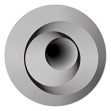 Gerçeküstü Geometrik Dalga Tasarımı. Vektör Sanatı ögeleri.