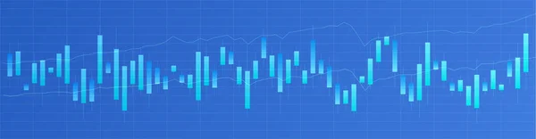 Japon şamdan haritası. Çevrimiçi ticaret. Finans piyasası — Stok Vektör