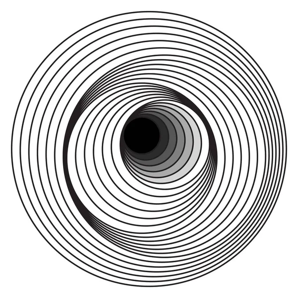 Surreal Geometric Wave Design. Elementos de arte vetorial. — Vetor de Stock