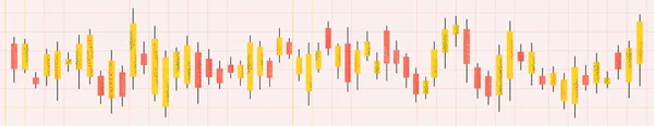Японська діаграма свічок. Онлайн-торгівля. Фінансовий ринок — стоковий вектор