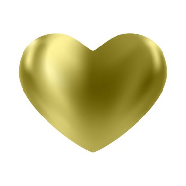 Green glossy 3d heart. Luxury realistic heart balloon. Valentines day graphic elements. Vector illustration EPS 10.
