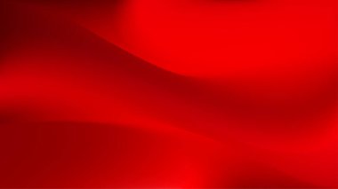 Stüdyo kırmızı bg gradyanı. Yumuşak, lüks ipek kıvrımlı, sıcak kırmızı perde. Boş 3D ürün podyumu. Zarif bir gölge ve özel gösterim için parlak bir ışık. Gerçekçi vektör arkaplan illüstrasyonu, EPS 10.