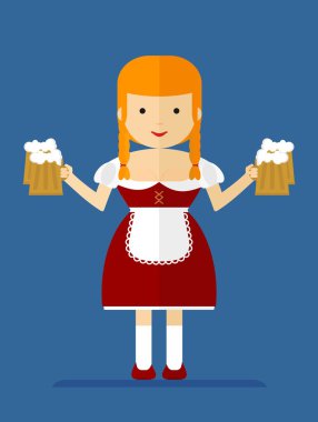 Bira ile Bavyera garson