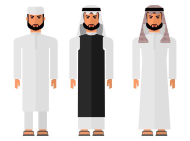 arab men in a national dress