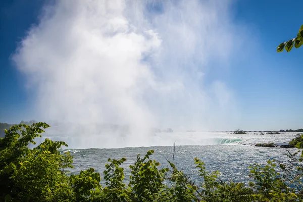 Blått vatten i Niagara Falls i sommar — Stockfoto