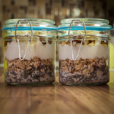 ev bir cam doze organik sağlıklı snack made