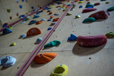 Okulun iç tarafındaki spor salonunun duvarına tırmanıyorum.