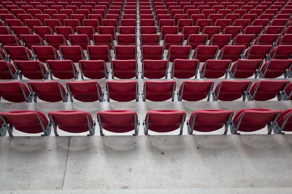 Empty seats without spectators in the stadium — Stock Photo, Image