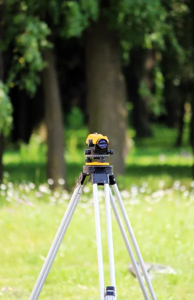 Leveler Een Inrichting Voor Het Detecteren Van Sporen Grond Berekening — Stockfoto