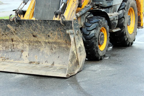 Ruedas Cubo Máquina Excavadora Para Pala Arena Las Obras Eathmoving — Foto de Stock