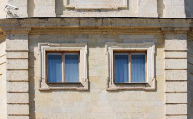 tarihi mimari yapı penceresinde