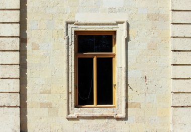 tarihi mimari yapı penceresinde