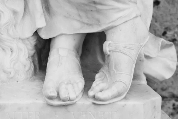 Statue War Lower Part Legs Main Entrance Gatchina Palace Russia — Stock Photo, Image