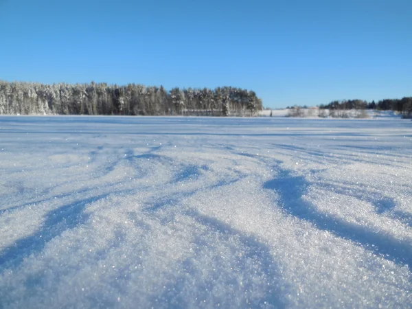 Winterlandschaft in Karelien, im Februar 2015. — Stockfoto