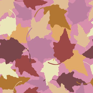 Bush pastel renkli yaprakları sorunsuz vektör desen