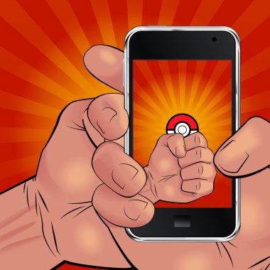 Telefon tutarak ve gündoğumu hayal el