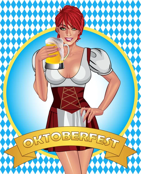 Oktoberfest affisch design — Stock vektor