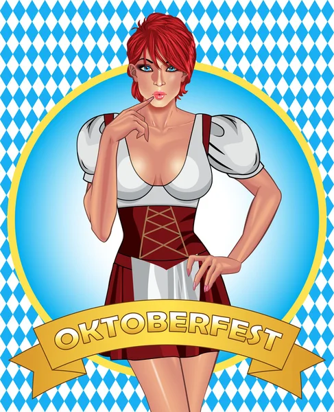 Oktoberfest poster design — Stock Vector