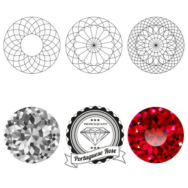 Portekizce gül kesme mücevher sayısı kümesi