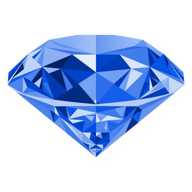 Mavi ametist beyaz arka plan üzerinde izole