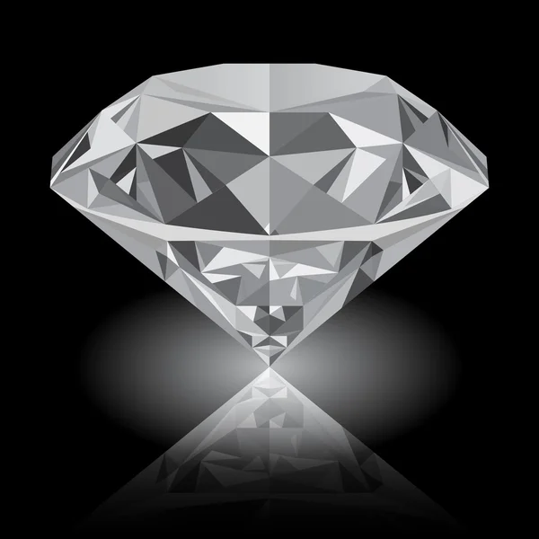 Сияющий белый бриллиант — стоковый вектор