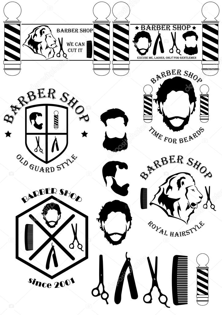Barber Shop Signs And Tools