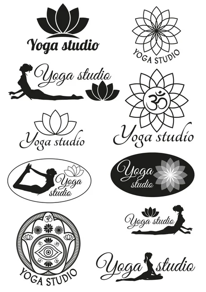 Tasarım kavramları yoga studio için küme