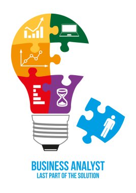 İş analisti tasarım konsepti.