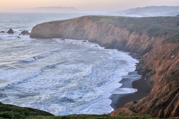 Tramonto a Mori Point, Pacifica, Contea di San Mateo, California — Foto Stock