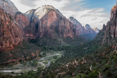 Melekler Açılış iz, Zion National Park, Utah, Amerika Zion ana Kanyon