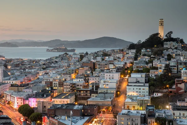 San Francisco v modré a zlaté — Stock fotografie