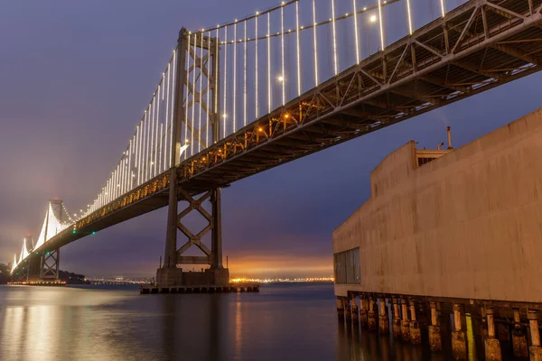 Bay Bridge Pier Embarcadero São Francisco Califórnia Eua — Fotografia de Stock